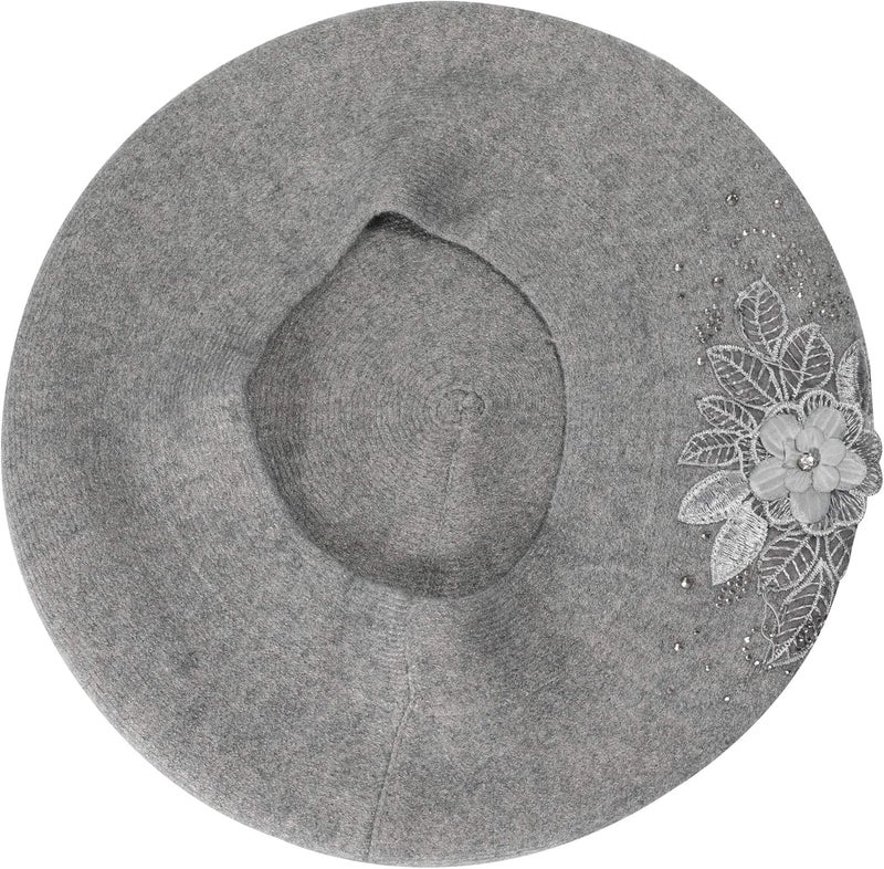 ZLYC Womens French Beret hat, Reversible Solid Color Mosaic Warm Beret Cap for Girls - Image 5